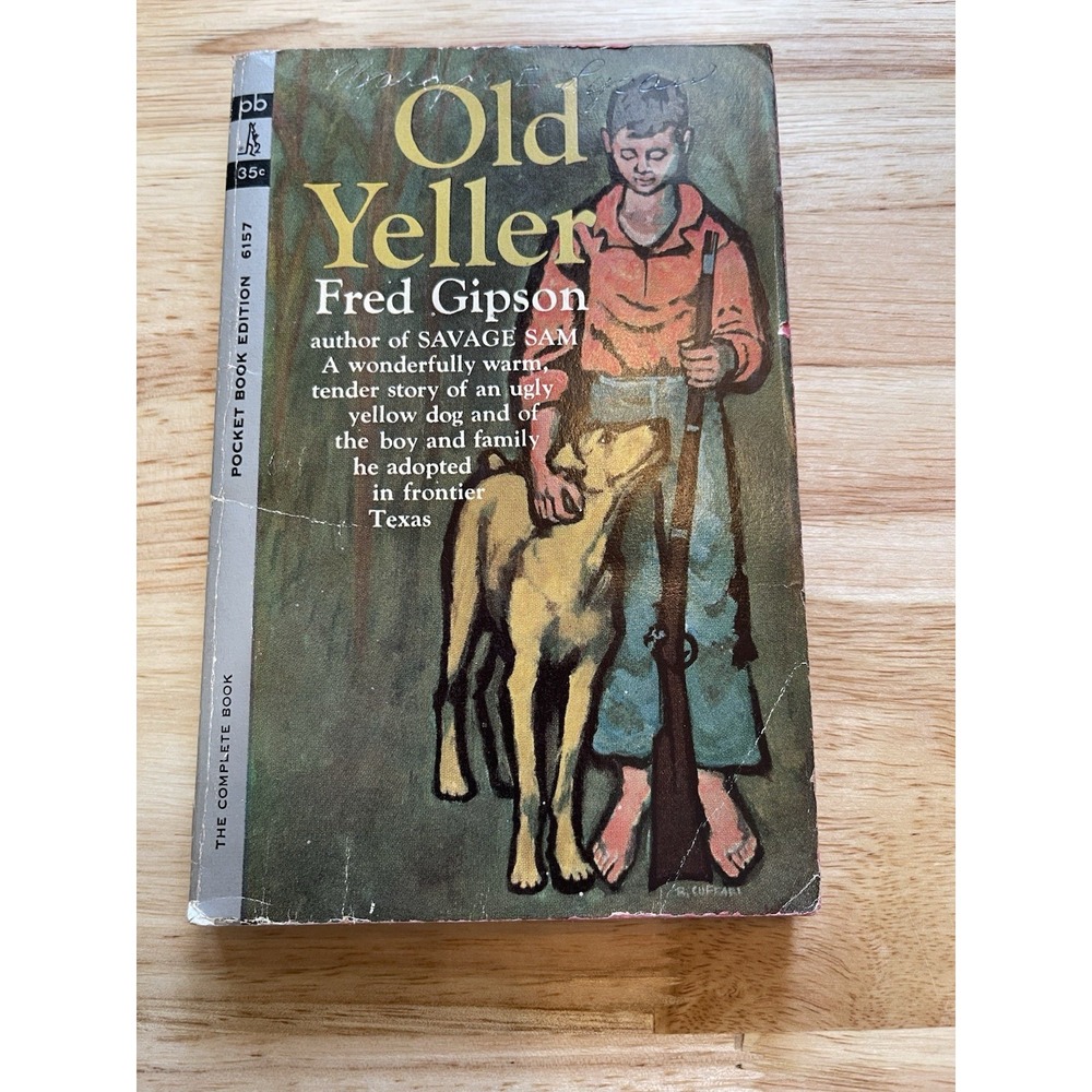 Old Yeller Fred Gipson 1962 Pocket Books 9th Printing Paperback